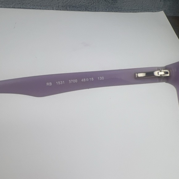 Ray-Ban Kids Eyeglasses Frames RB1531 3700 Brown Tortoise Purple 48-16-130 - Picture 11 of 15